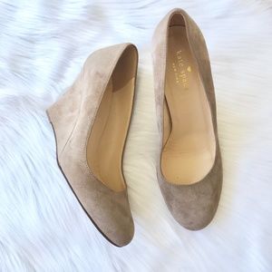 Kate Spade suede wedge heel